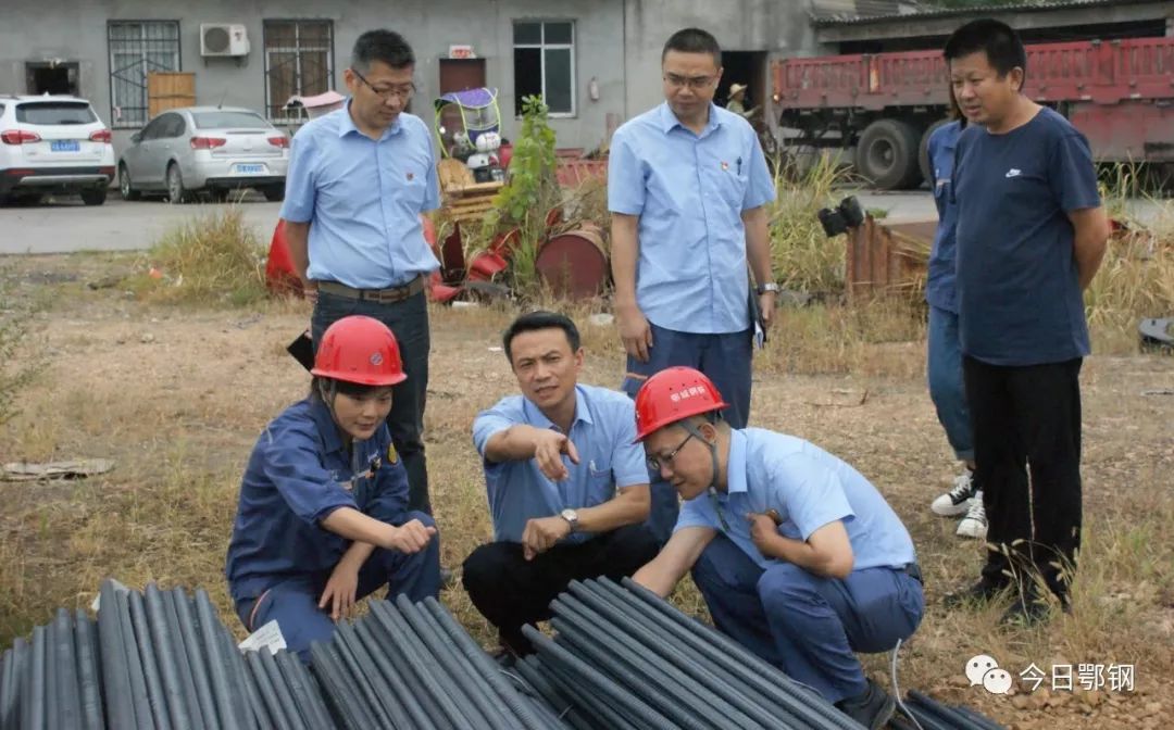 艾兵带领销售部,轧材厂,制造管理部,经营财务部等相关领导走访鄂州