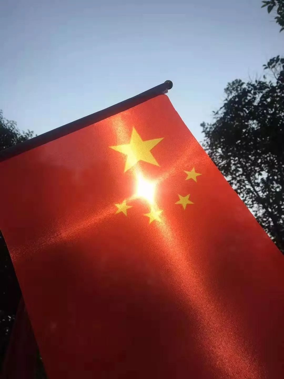 中国国旗素描图片