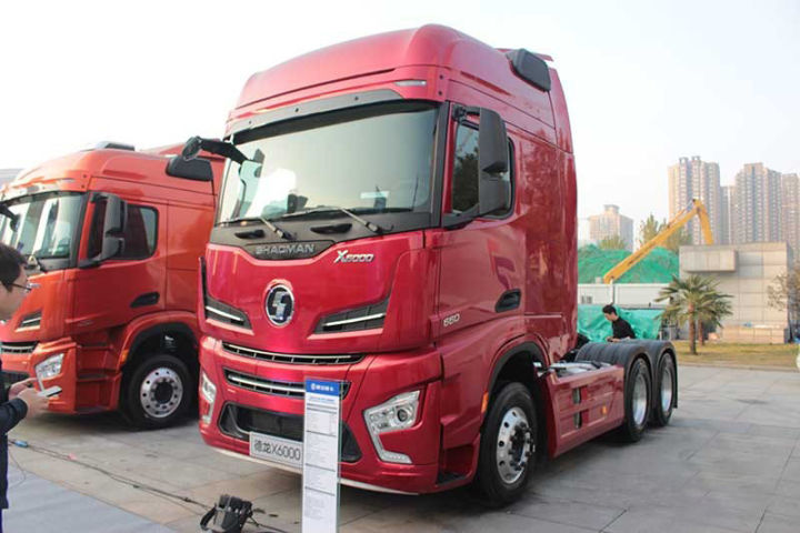 图丨德龙x6000 6×4国六牵引车其中德龙x3000可搭载三款wp12系列和