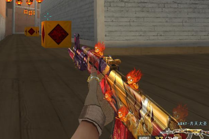 cf特效十足的高颜值武器死亡之翼常常见这把枪手感很好