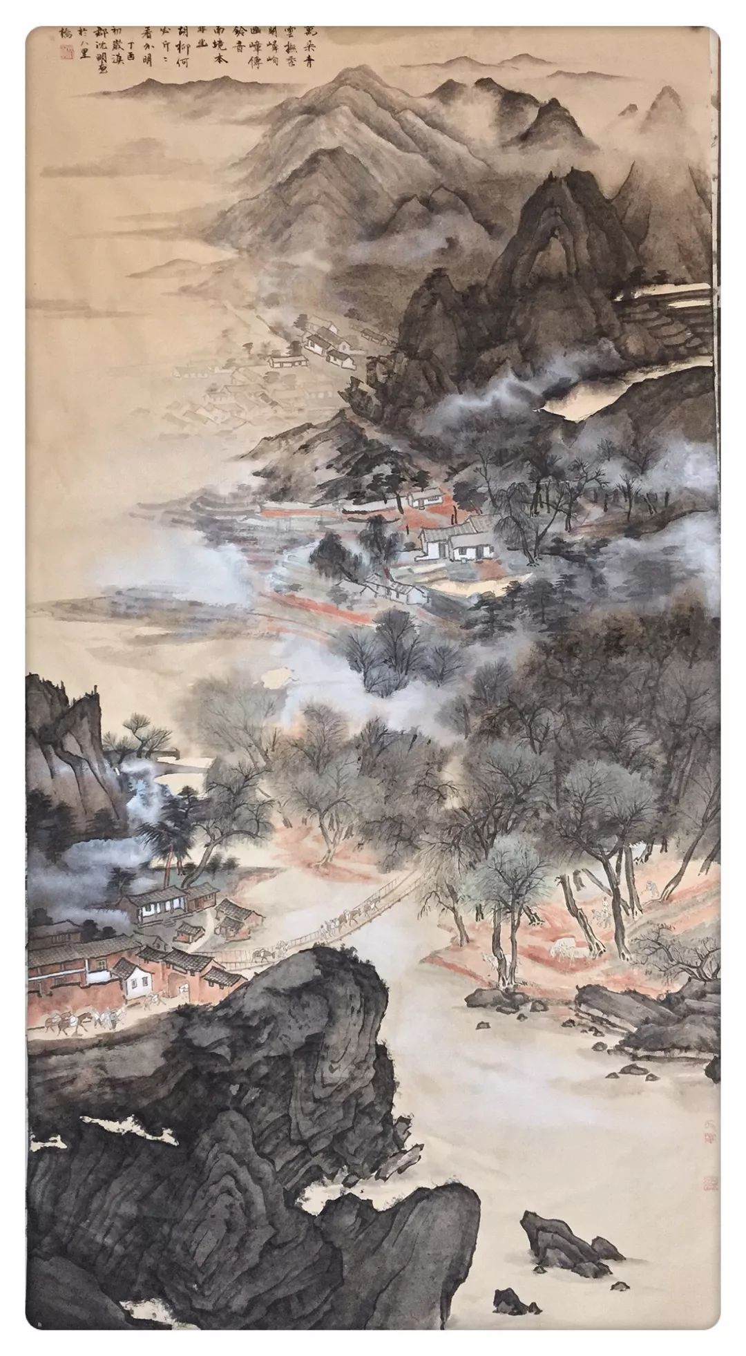 【艺展中国】向新中国70周年献礼——沈明《即景感怀》跋文_绘画