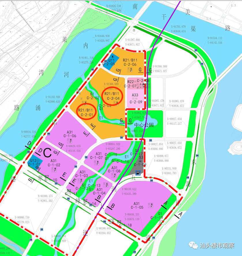 汕头东海岸塔岗围片区首宗住宅用地开拍时间被曝内附供地计划