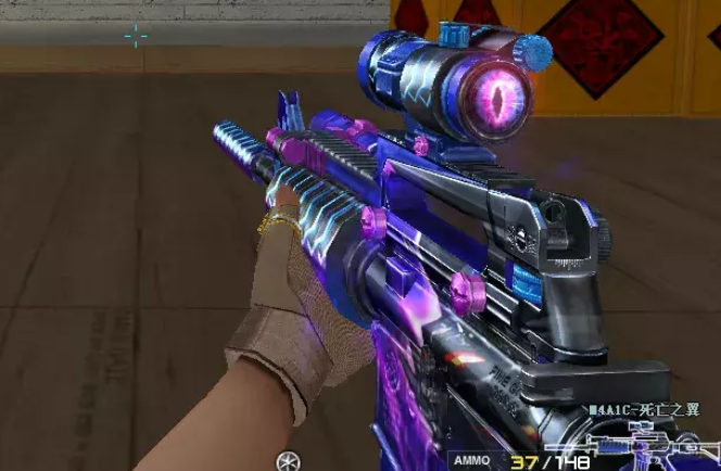 cf特效十足的高颜值武器死亡之翼常常见这把枪手感很好