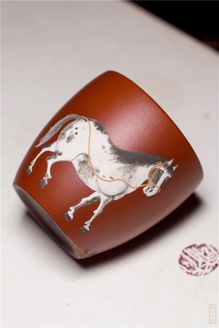 抟十二生肖主人杯王龙泥绘