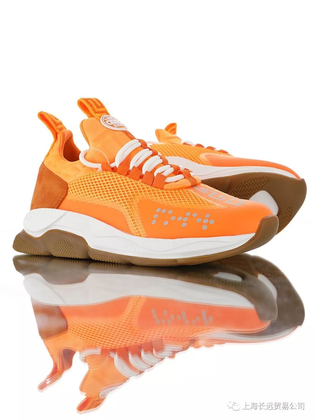 范思哲简版交叉纹老爹轻量网面复古慢跑鞋