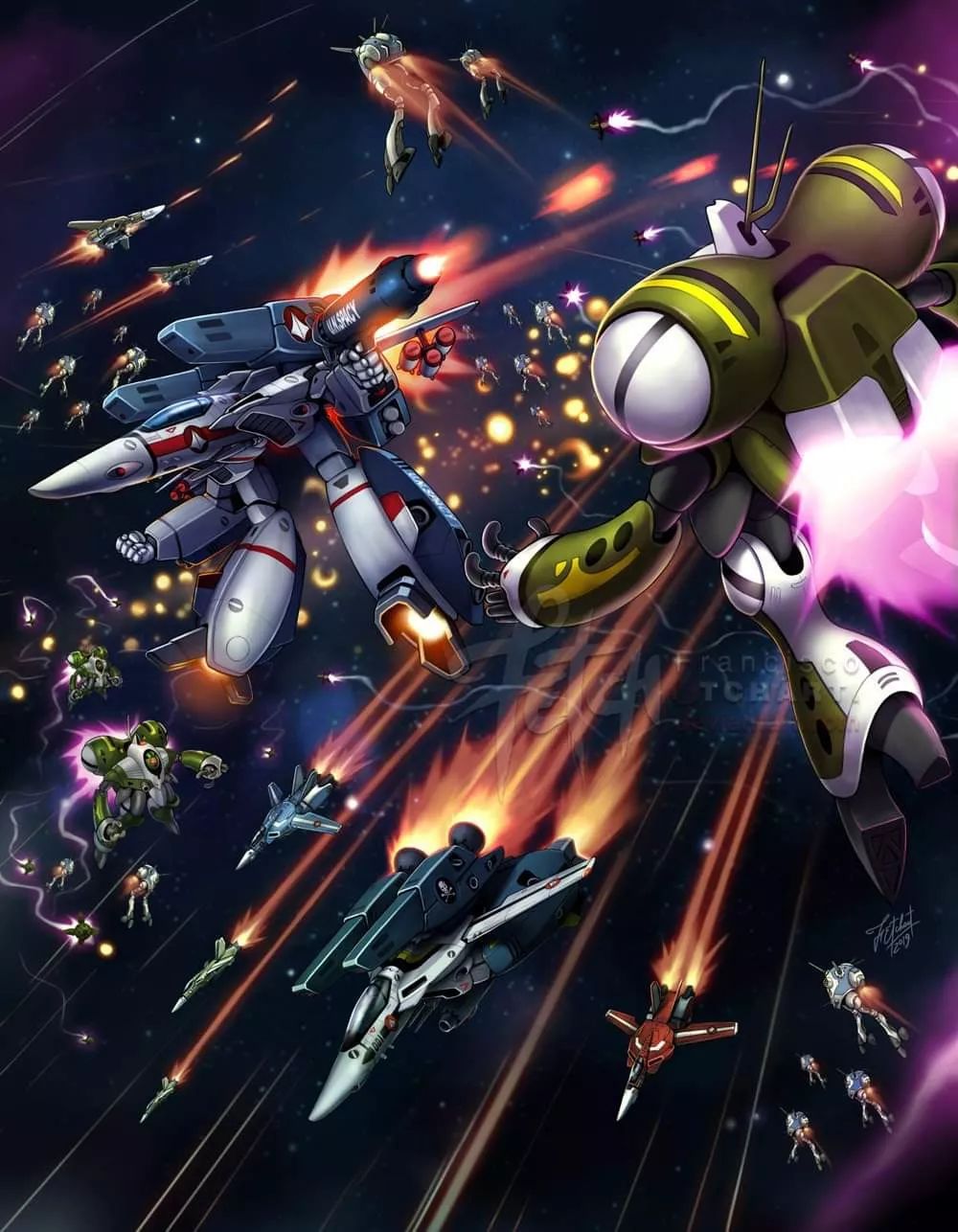 这本《太空堡垒》全彩指南不得了!设定集 游戏 小说_麦克罗斯