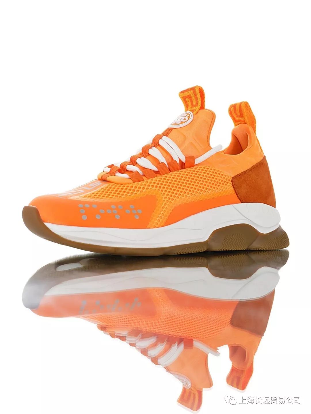 范思哲简版交叉纹老爹轻量网面复古慢跑鞋