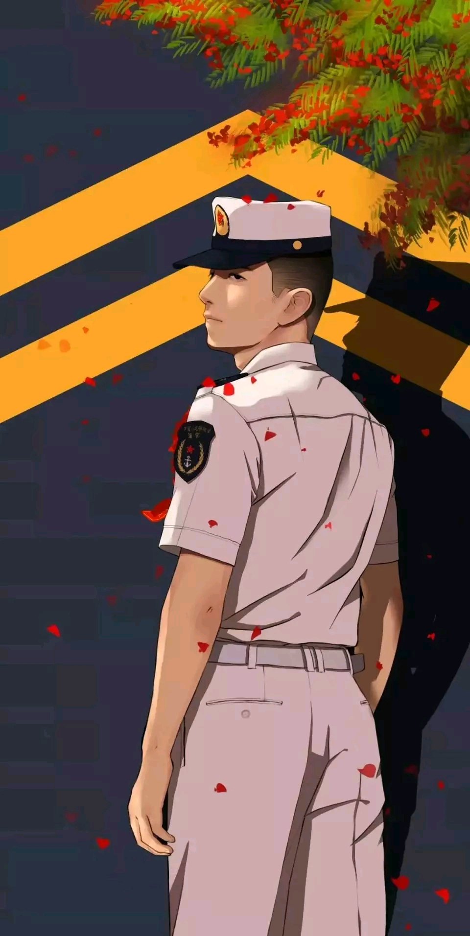 壁纸| 新中国成立70周年 向军人致敬! 愿一生守护国旗 !