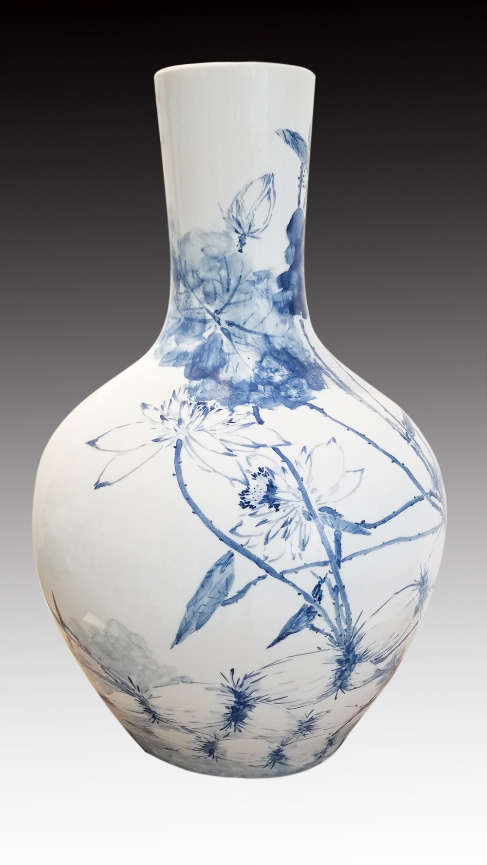 云在青天画在瓶周启鹏画瓷作品欣赏