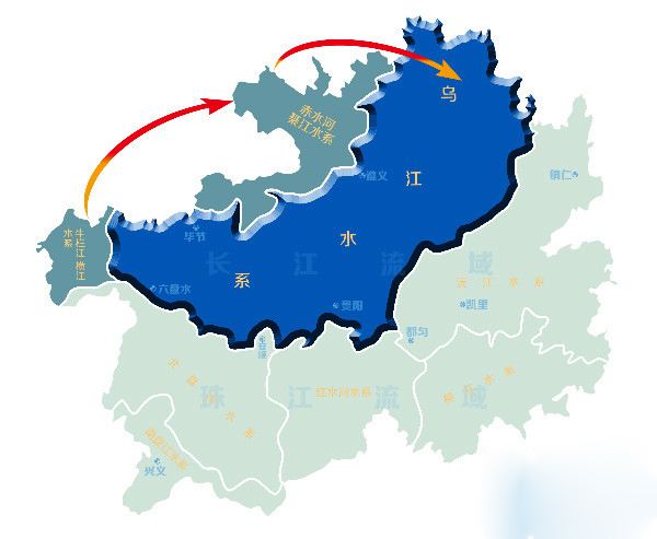 乌江河经过的县地图图片