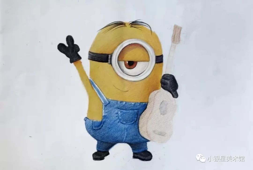 手绘宇宙超萌的小黄人可爱