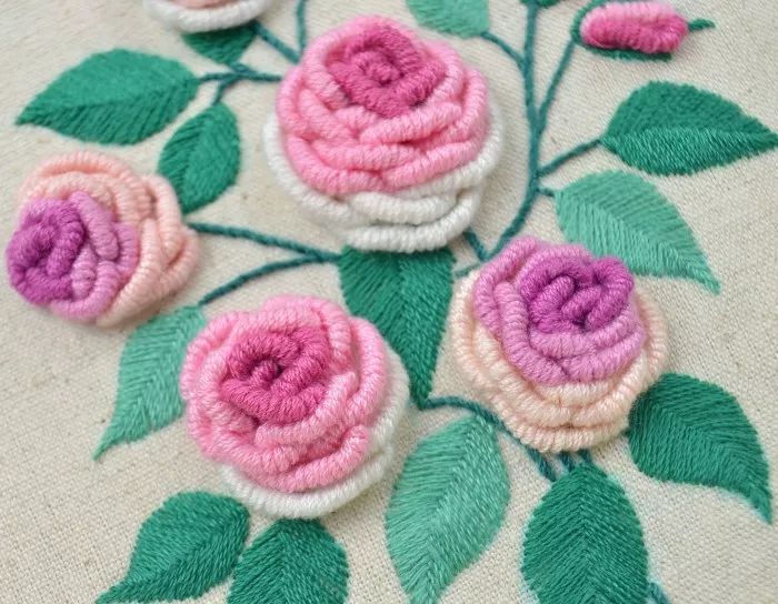 吹爆朋友圈学会卷线绣什么花都能绣了附教程