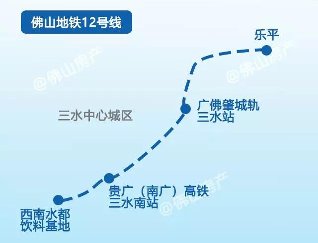 三水规划泄天机乐平惊现地铁12号线走向规划有轨电车重叠