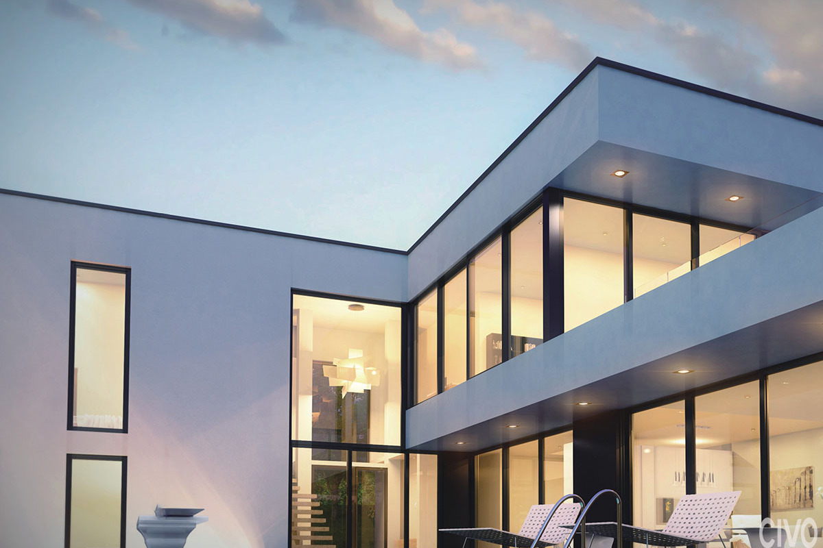 窗外的风景,落地窗阳光照亮室内每一处