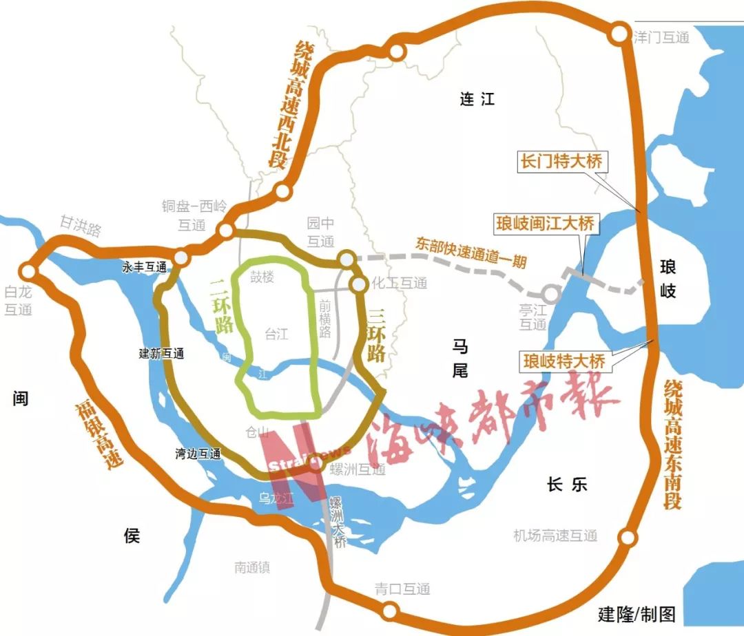 四环将通!长乐设3个收费站,你家门口的收费站长这样._福州