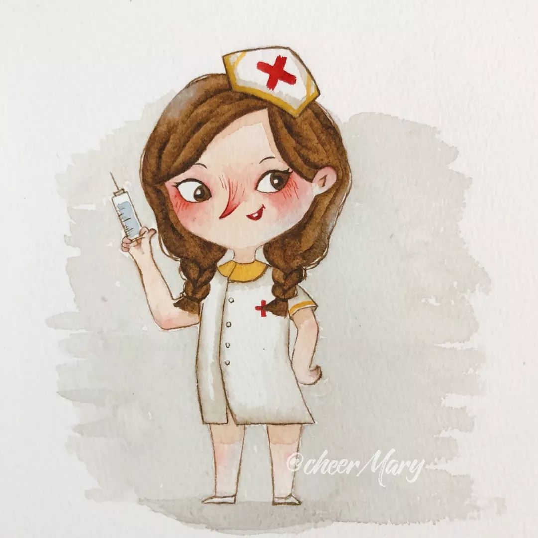 60张q版水彩软萌小人物甜到冒泡