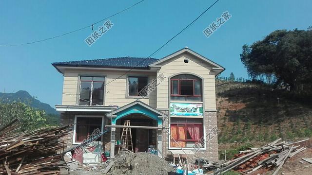 农村二层小洋楼完工实拍图(附户型图),造价低