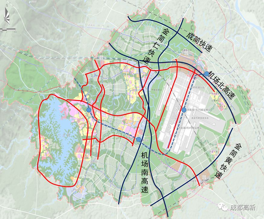 天府国际机场规划图图片