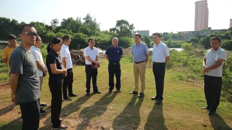 市教育局副局长刘雄,琼山区委常委,常务副区长王明夫,副区长常英伟,市