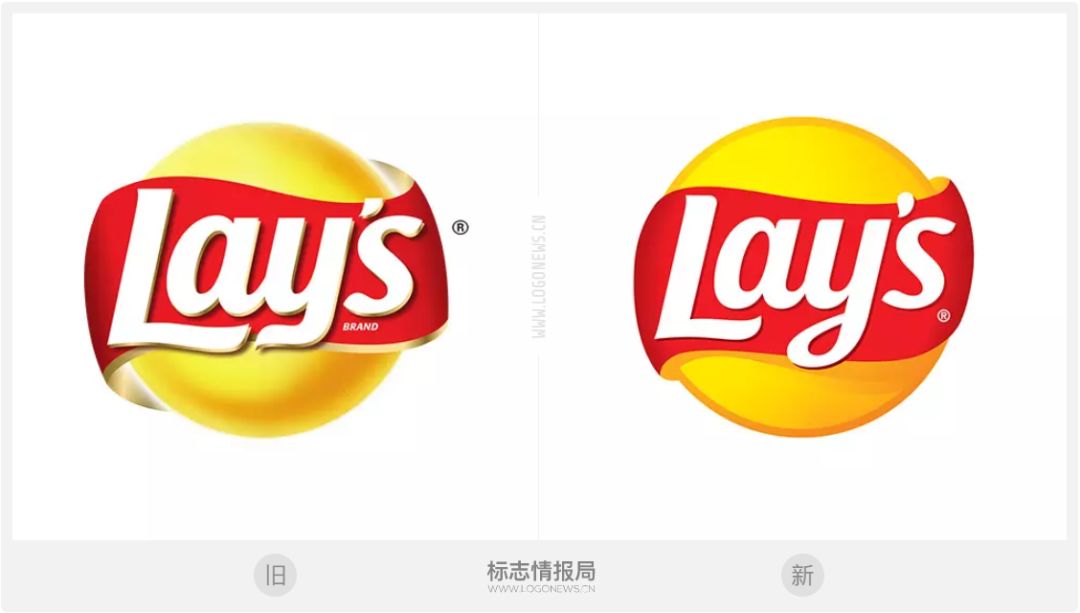 乐事(lay's)全新的logo和我们之前报道中国版本基本一致,在包装中应用