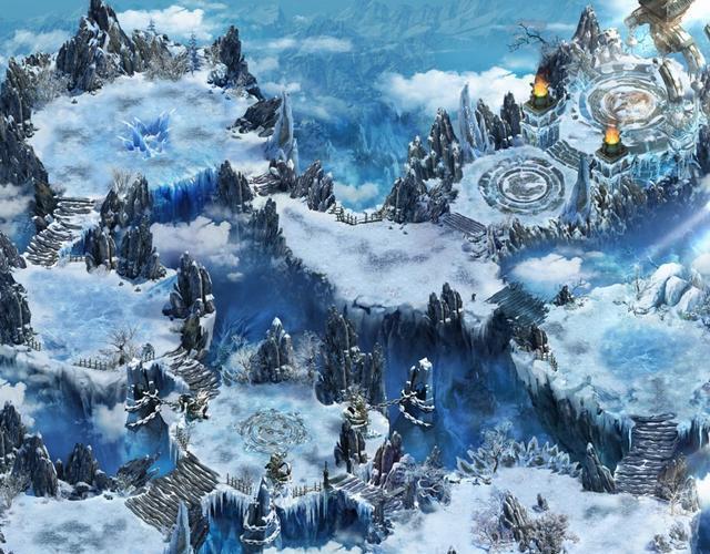 雪域地图在茫茫玛法的北端,那里有一片神秘的冰雪地带,无数玛法勇士