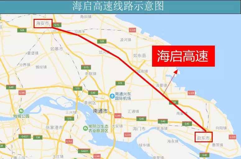 海啟高速建成後,將實現南通市6個縣(市,區)高速公路互通互聯,屆時從