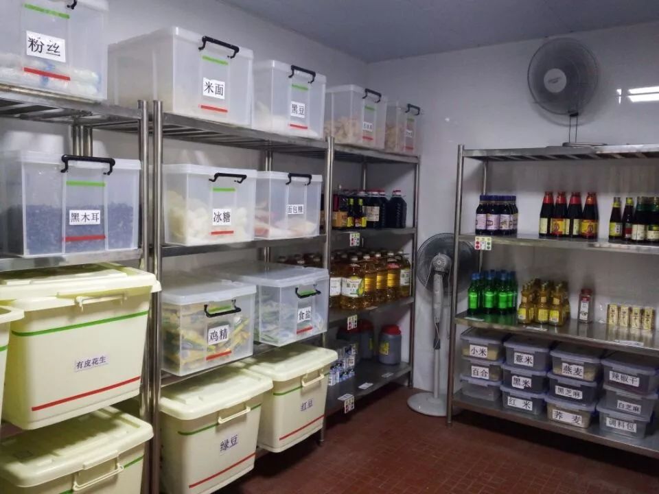 该园重视食堂管理,以五常法管理为指导思想,实施网格化管理,色标管理