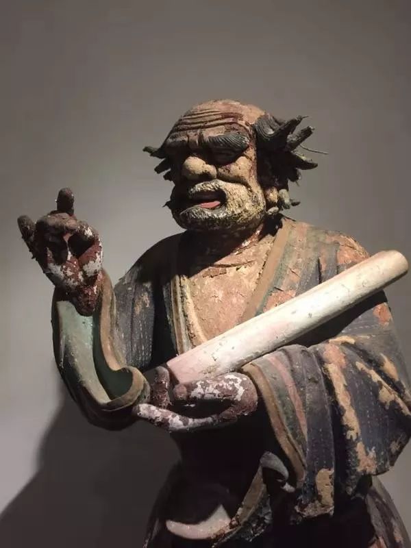 和合喜讯天台发现两尊寒山拾得明代彩绘泥塑珍品