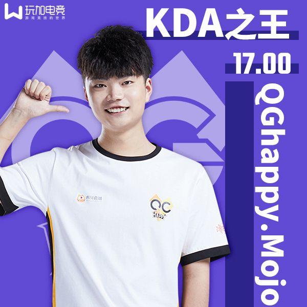 王者荣耀:kpl秋季赛第二周最数据——qghappy末将斩获kda之王