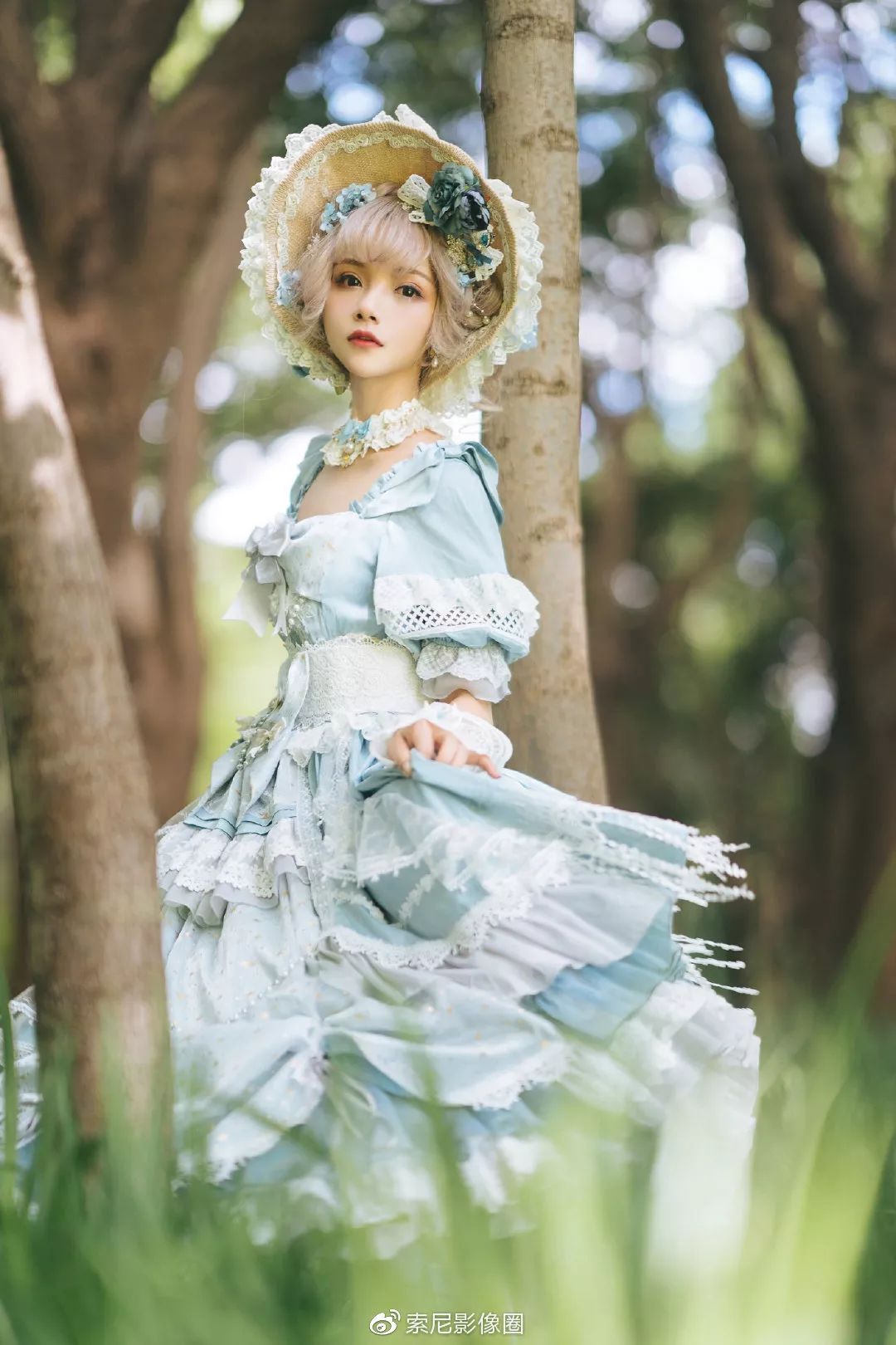 带上索尼微单alpha9拍摄森系lolita人像