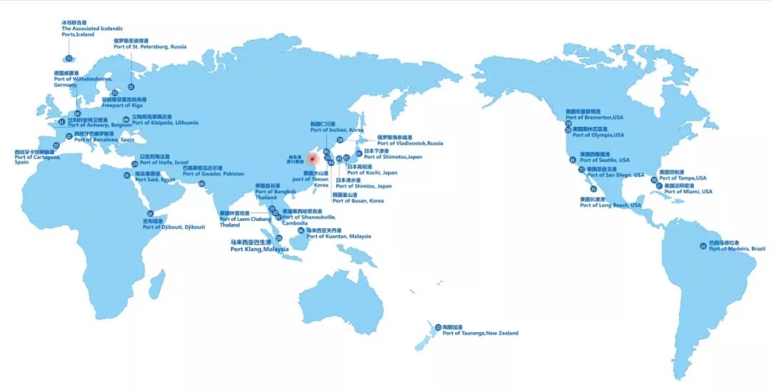 及中亞,南亞,歐洲等國俄羅斯,蒙古也在積極延伸山東港口海鐵聯運網絡