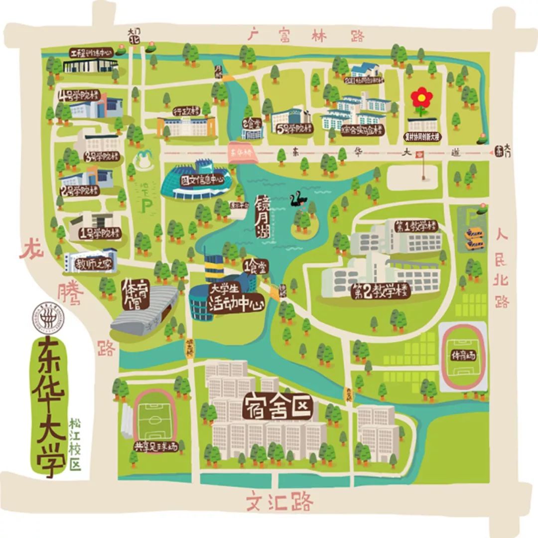 北华大学东校区地图图片