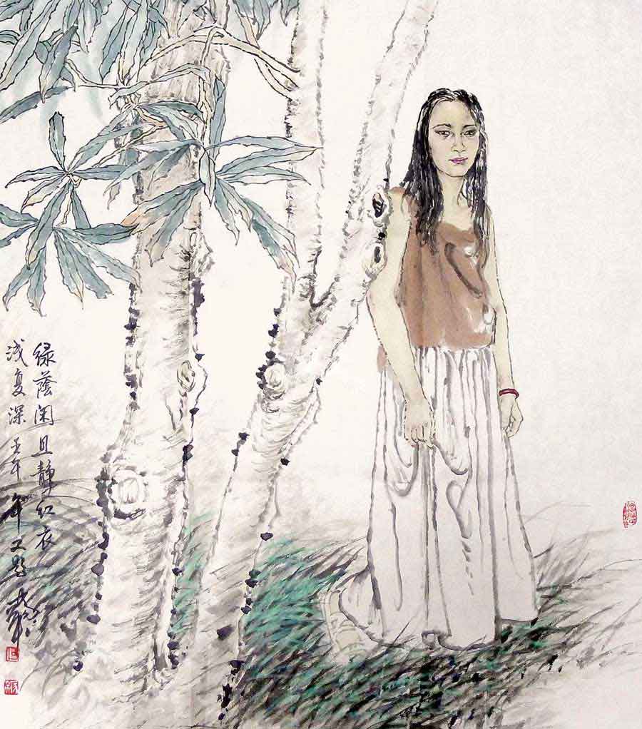 工笔人物画大师何家英拍卖最贵作品