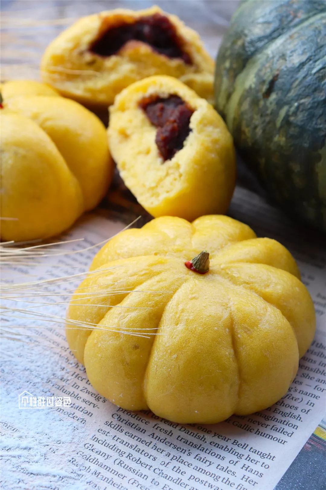 教你做南瓜豆沙包,小巧可爱,好吃好看,有营养易消化,小孩子最喜欢了!