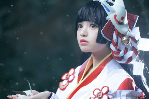 清纯可爱阴阳师雪女月见之樱