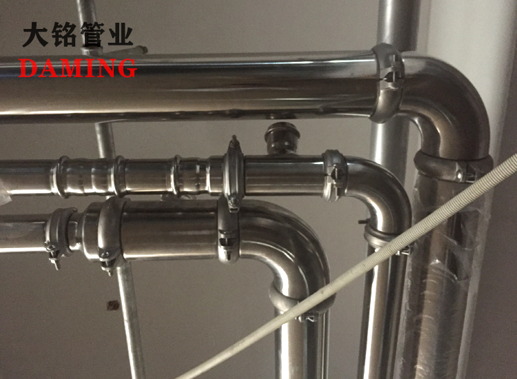 316薄壁不锈钢水管联接管箍管件4,系統可靠性好,检修便捷卡箍联接方法
