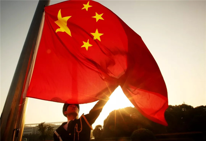 中国国旗 微信背景图片