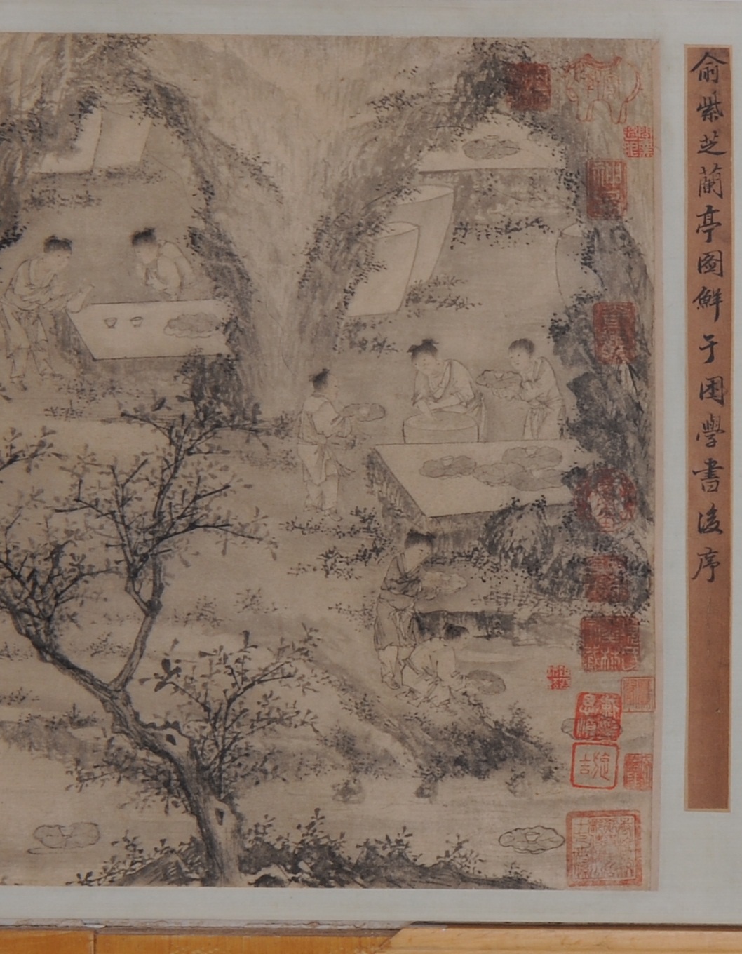 22幅《兰亭修禊图》(上) 王羲之兰亭序赏析_明益王