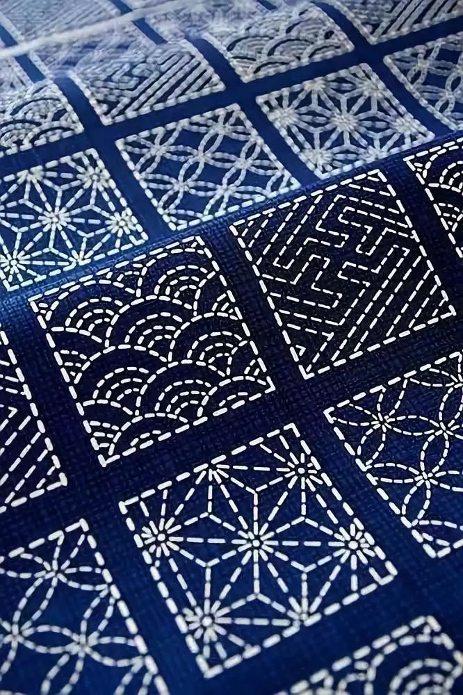 日本缝缀艺术 - Sashiko刺子绣系列_染色