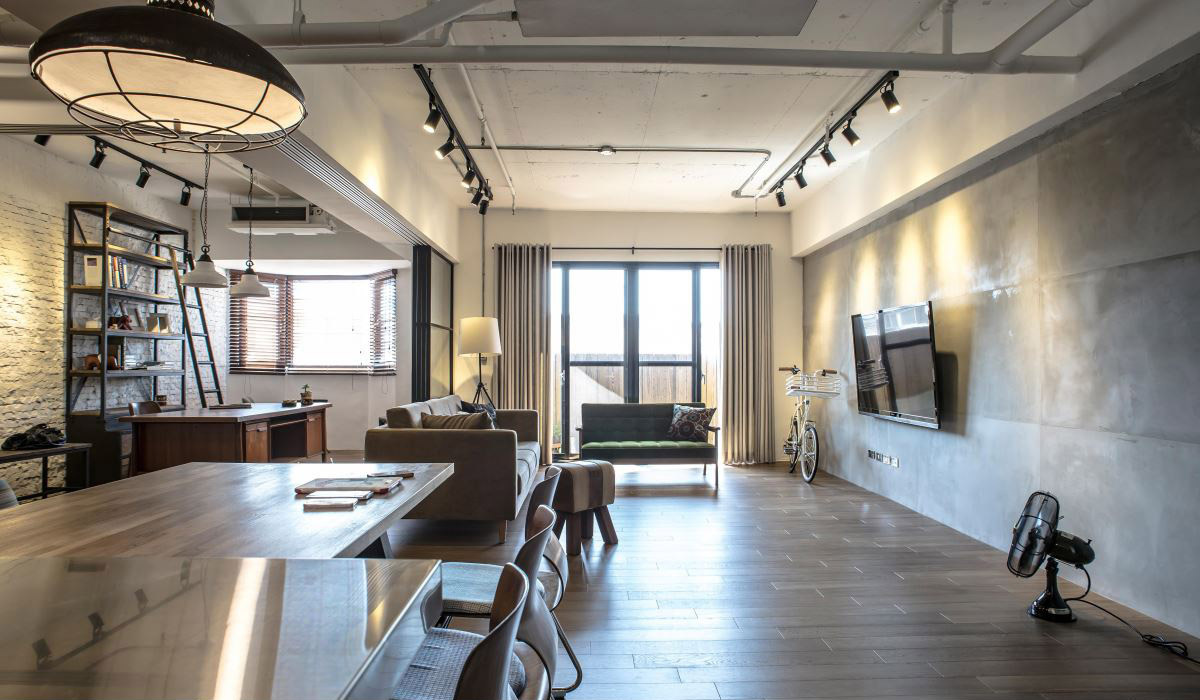 成都loft风工业范装修寻味咖啡旧时光工业风的复古水泥强