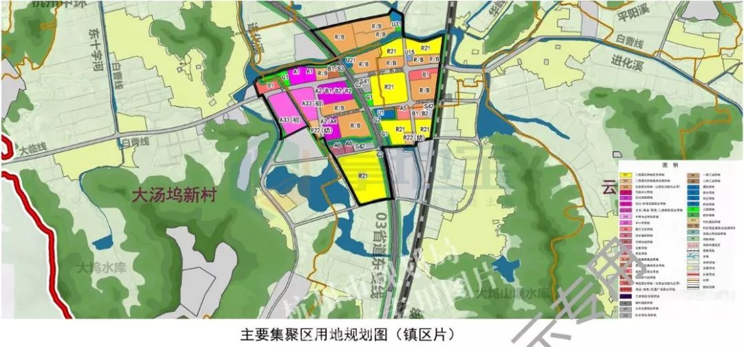 规划萧山区进化镇全域控规公示看杭州中环边上的镇如何进化