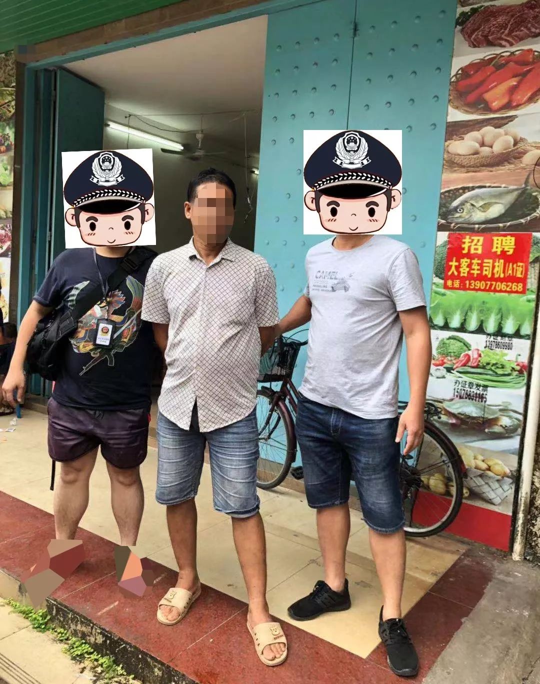 2019年9月21日14时许,东兴市公安局情报大队民警在金冠路抓获一名潜逃