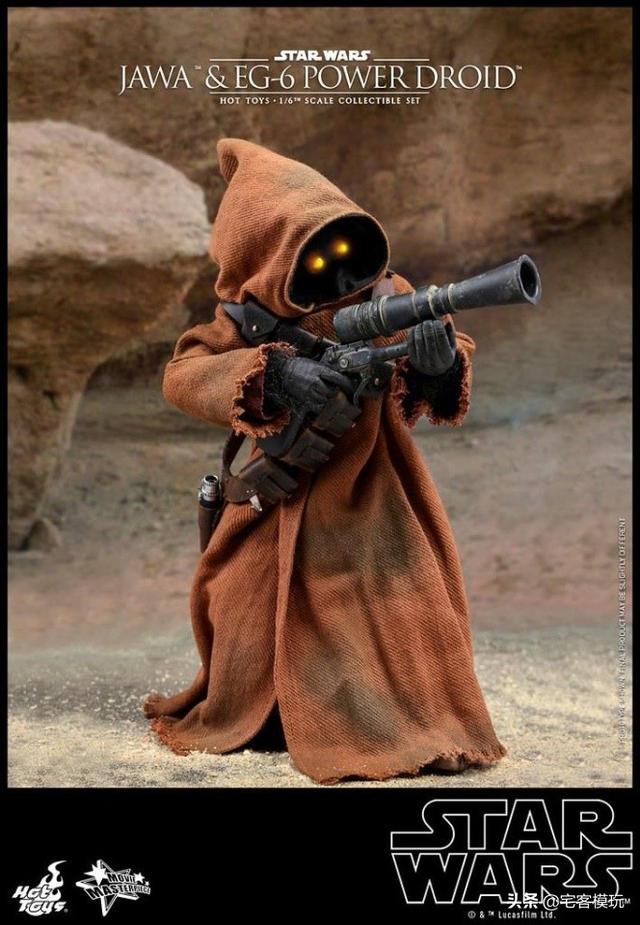 模玩资讯hottoys星球大战4贾瓦人eg6动力机器人
