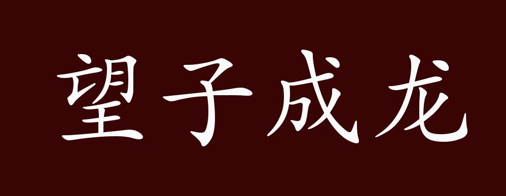 望子成龙的出处释义典故近反义词及例句用法成语知识
