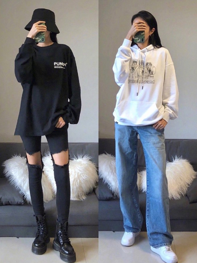 秋季虽萧瑟这18套酷女孩穿搭尽显活力十足的帅气风