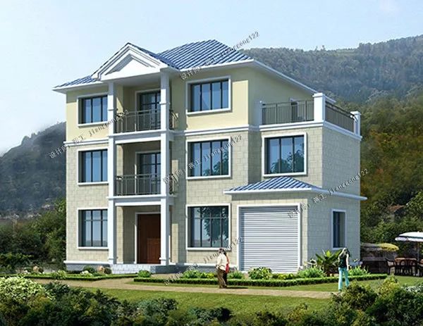 15108m三层带车库别墅简朴和清雅两种方案哪款让你更心动