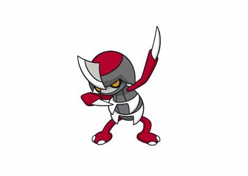 精灵宝可梦图鉴624全身都是刀刃的宝可梦驹刀小兵