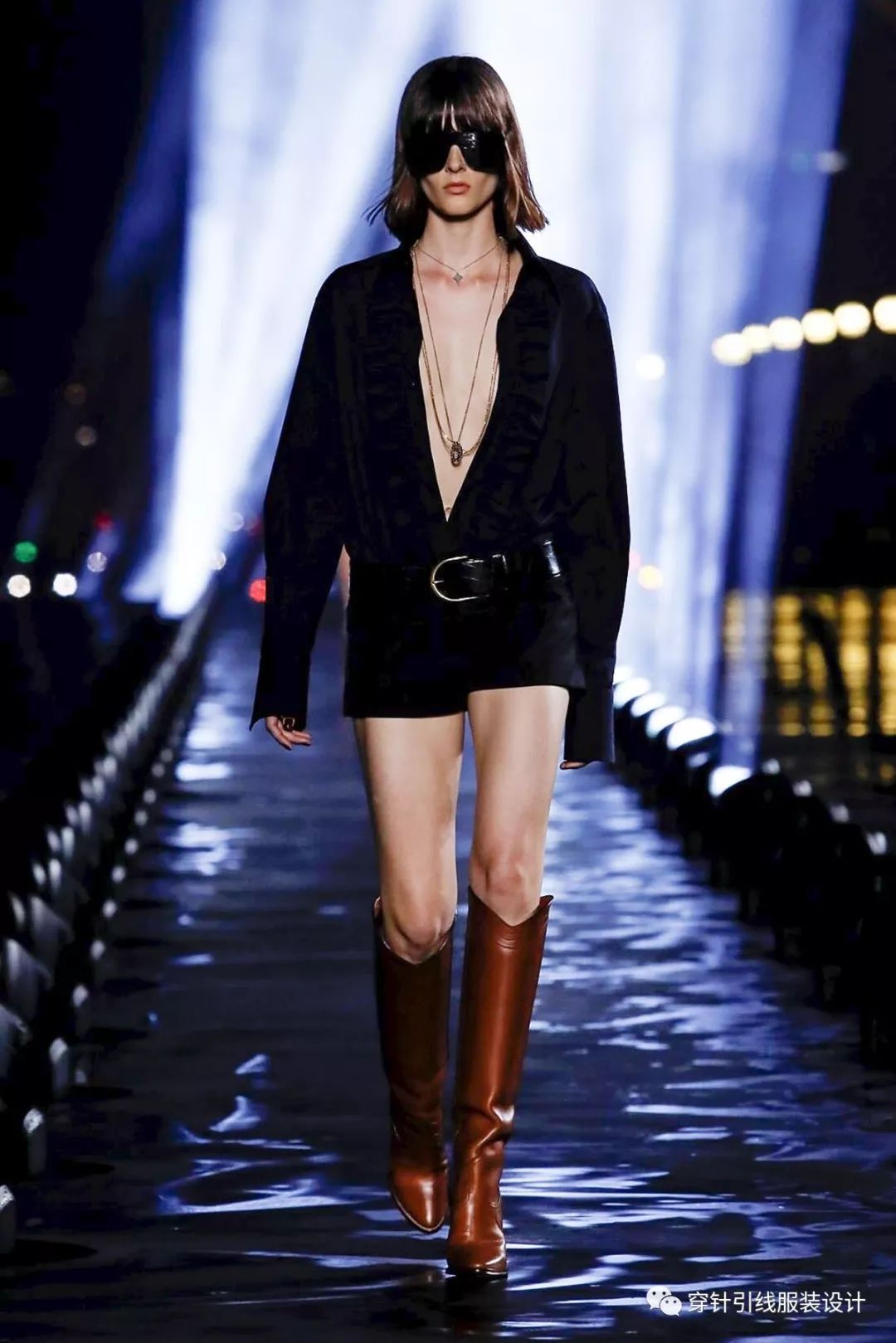重现奢华帅气吸烟装 | saint laurent 2020 春夏大秀_圣罗兰