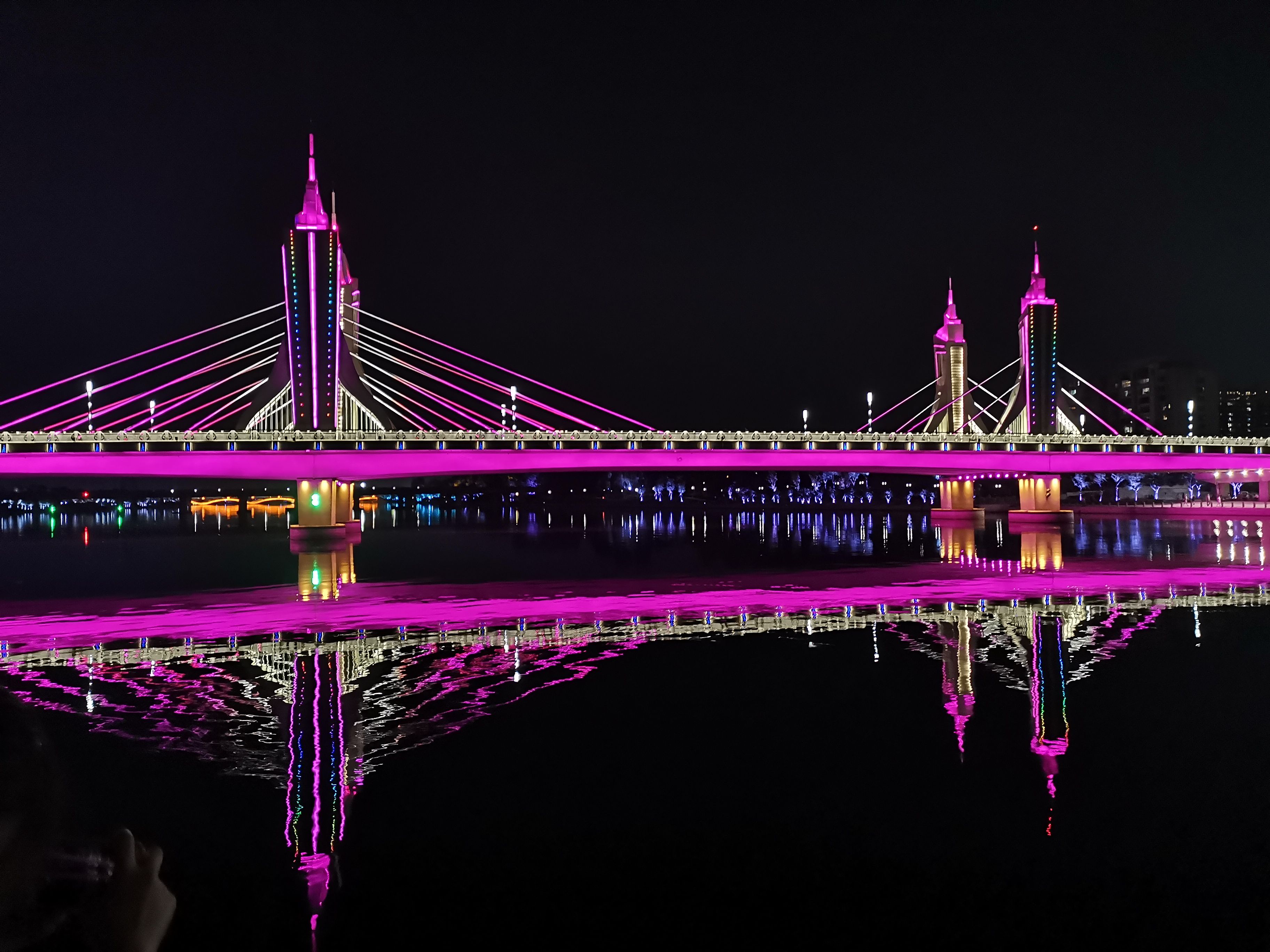 通州运河大桥夜景图片