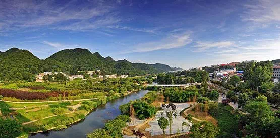 貴陽市花溪區溼地公園.